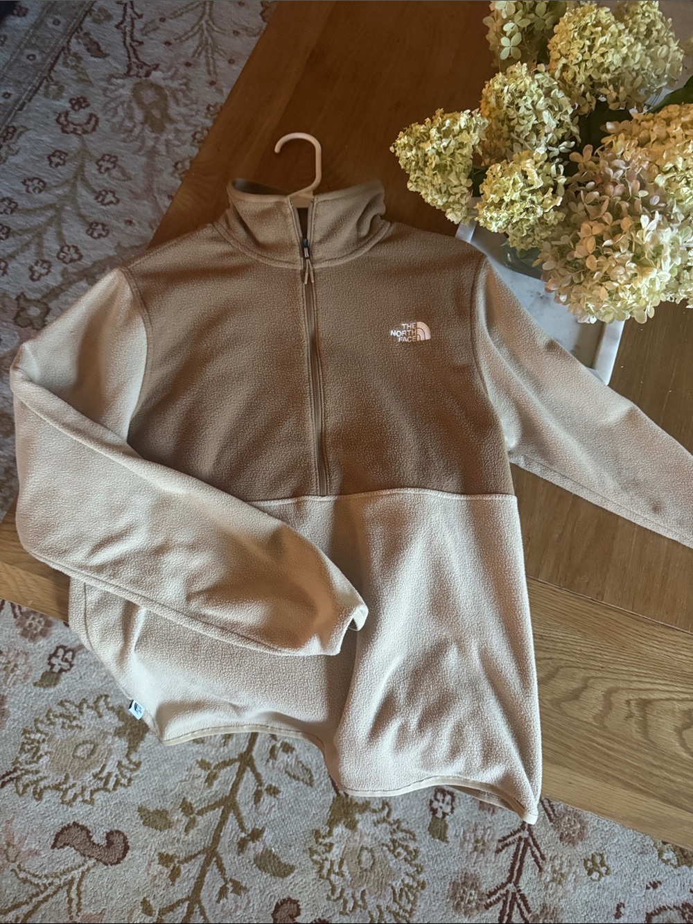 The North Face Men’s  Half-Zip Fleece Pullover - Tan Beige